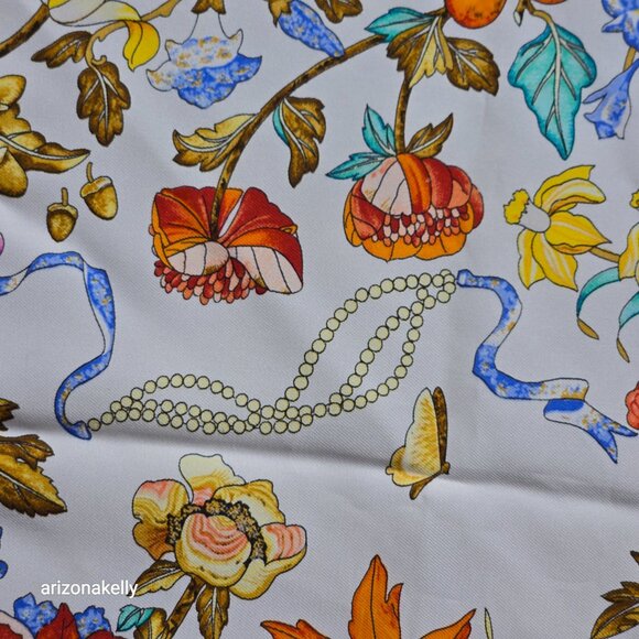 Hermès Silk Scarf Pierres d'Orient et d'Occident Scarf by Zoe Pauwels - Picture 11 of 16